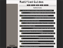 Tablet Screenshot of guides.radified.com