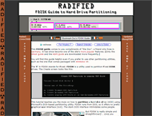 Tablet Screenshot of fdisk.radified.com